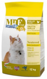 Forza10 Mr Fruit для стерилизованных кошек на основе курицы - 12 кг