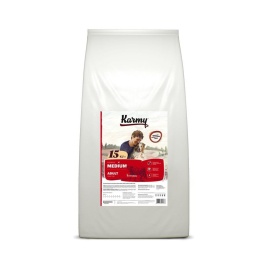 Сухой корм Karmy Medium Adult для взрослых собак средних пород с телятиной 15 кг