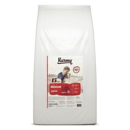 Сухой корм Karmy Medium Junior для щенков средних пород с индейкой 2 кг