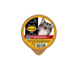 Влажный корм Васька для кошек с говядиной - 75 г