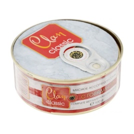 Clan Classic влажный корм для собак мясное ассорти с говядиной в консервах - 100 г