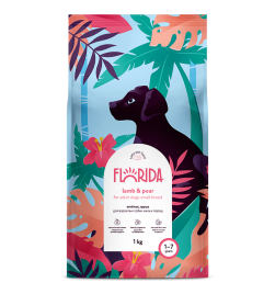 Florida cухой корм для взрослых собак малых пород с ягненком и грушей 3 кг