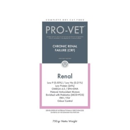 PRO-VET Renal сухой диетический корм для взрослых кошек при почечной недостаточности - 750 г
