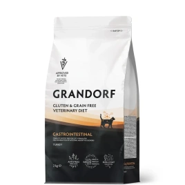 Сухой корм Grandorf Veterinary Diet Gastrointestinal индейка для кошек при расстройствах пищеварения, 2 кг