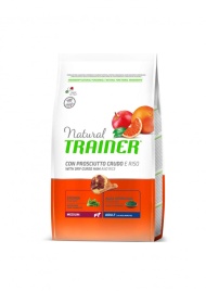 Trainer Natural Medium Adult для взрослых собак средних пород с сыровяленой ветчиной и рисом - 12 кг