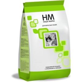 Наша Марка сухой корм для взрослых кошек с кроликом и печенью 10 кг