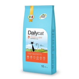 Сухой корм Dailycat Adult Hairball Turkey and Rice для взрослых кошек для вывода шерсти из желудка с индейкой и рисом 10 кг