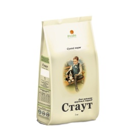 Стаут сухой корм для щенков крупных пород с мясом и злаками - 3 кг