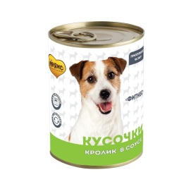 Мнямс кусочки в соусе для собак всех пород с кроликом "Фитнес" - 400 г