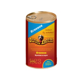 Влажный корм Вилли Хвост для собак с ягненком - 1,230 кг