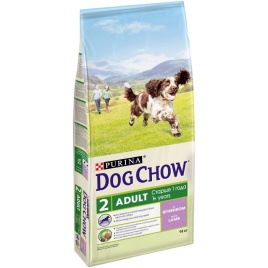 Purina Dog Chow Adult для взрослых собак старше 1 года с ягненком - 14 кг