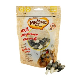 Мнямс лакомство Сырные косточки в рыбьей коже для собак - 100 г