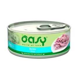 Oasy Wet cat Specialita Naturali Tuna дополнительное питание для кошек с тунцом в консервах - 70 г
