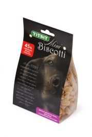 Titbit печенье бискотти-мини с бараниной и фруктами