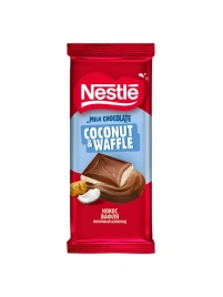 Шоколад Нестле молочный и белый с кокос стружкой 75г