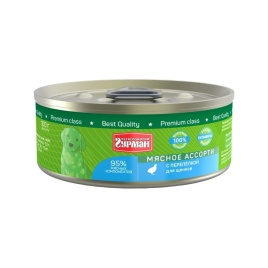 Четвероногий Гурман Мясное ассорти с перепелкой для щенков 100 г