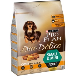 Сухой корм Purina Pro Plan Duo Delice для взрослых собак мелких и карликовых пород с курицей и рисом - 2,5 кг
