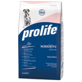 Prolife Dog Adult Sensitive сухой корм для гиперчувствительных собак со свининой и рисом - 12 кг
