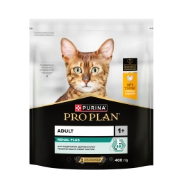 Сухой корм Purina Pro Plan Cat Adult Original Opti-Renal для взрослых кошек, с курицей, 400 г