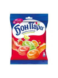 Карамель Бон Пари Ассорти леденцы пакет 75г