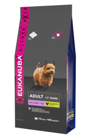 Eukanuba Adult Small Breed для собак мелких пород с курицей - 15 кг
