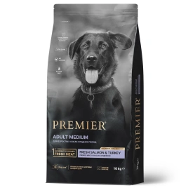 Сухой корм Premier Dog Adult Medium Salmon &amp; Turkey для собак средних пород, с лососем и индейкой, 10 кг
