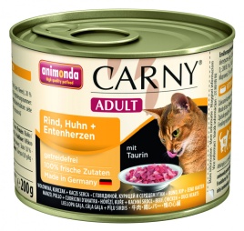 Animonda Консервы Carny Adult с курицей и уткой для взрослых кошек всех пород - 200 г