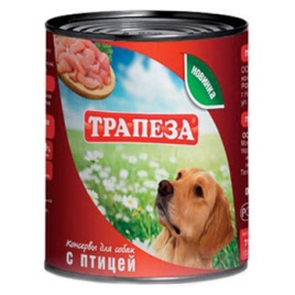 Трапеза влажный корм для собак с мясом птицы - 750 г