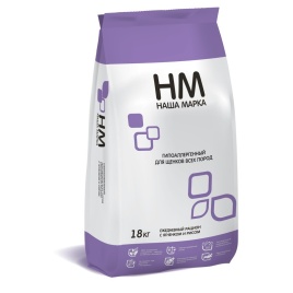 Наша Марка сухой гипоаллергенный корм для щенков всех пород с ягненком и рисом 18 кг