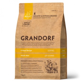 GRANDORF DOG 4 Meat PROBIOTIC MINI (4 мяса с пробиотиками для мини пород) 3 кг.