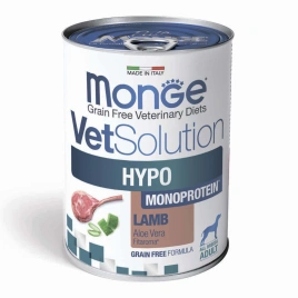 Диетический корм Monge VetSolution Dog Hypo Monoprotein LAMB для собак, для снижения реакции пищевой непереносимости с мясом ягненка, 400г