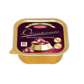 Зоогурман влажный корм для взрослых собак всех пород куриные желудочки - 150 г