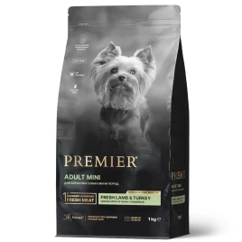 Сухой корм Premier Dog Lamb&Turkey ADULT Mini для собак мелких пород свежее мясо ягненок с индейкой 1 кг