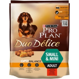 Сухой корм Purina Pro Plan Duo Delice Small & Mini для взрослых собак мелких и карликовых пород с говядиной и рисом - 700 г
