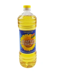 Масло подсолнечное Золотая семечка раф., дез., 1л