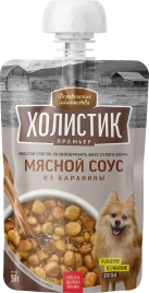 Влажный корм «Деревенские лакомства» мясной соус из баранины для собак, 90 г