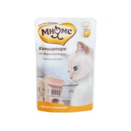 Мнямс паучи Каччиаторе по-Неаполитански с курицейи томатами для кошек - 85 г