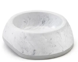 Мраморно-серая с белым пластиковая миска SAVIC Delice 2 Marble для животных, 0,6 л