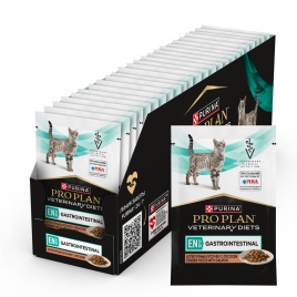 Влажный корм Purina Pro Plan Veterinary diets EN Gastrointestinal для взрослых кошек, с лососем, 85 г