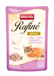 Animonda Паучи Rafine Soupe Adult с индейкой и ягненком в йогуртово-сливочном соусе для взрослых кошек 100 г