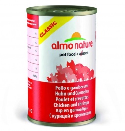Almo Nature Classic Adult Cat Chicken & Shrimps консервы для взрослых кошек с курицей и креветками - 280 г