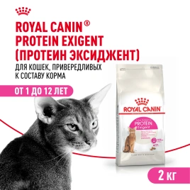 Сухой Корм Royal Canin PROTEIN EXIGENT (ПРОТЕИН ЭКСИДЖЕНТ)Питание для кошек в возрасте от 1 года до 12 лет, особенно привередливых к составу продукта