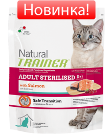 TRAINER (1.5 кг) Natural Adult cat Sterilised Salmon dry