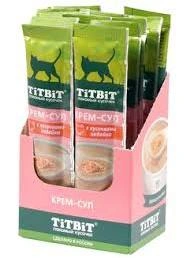 Лакомств Titbit Veal для кошек в виде крем-супа с кусочками и телятиной, 16 г