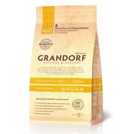 Grandorf Probiotic Sterilized Adult 4Meat Brown Rice 400 гр