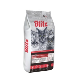 Blitz Adult cat beef Сухой корм для взрослых кошек с говядиной - 10 кг