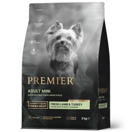 Сухой корм Premier Dog Turkey ADULT Mini для собак мелких пород свежее мясо индейка 3 кг