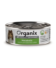 Влажный корм Organix Veterinary Metabolic для взрослых собак для снижения веса, склонных к ожирению, 100 г