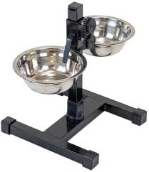 Металлическая миска Homepet для животных с регулируемой подставкой (2 шт.), 0,25 л