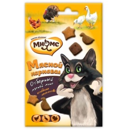 Мнямс Мясной карнавал (утка, индейка, курица) для кошек - 50 г